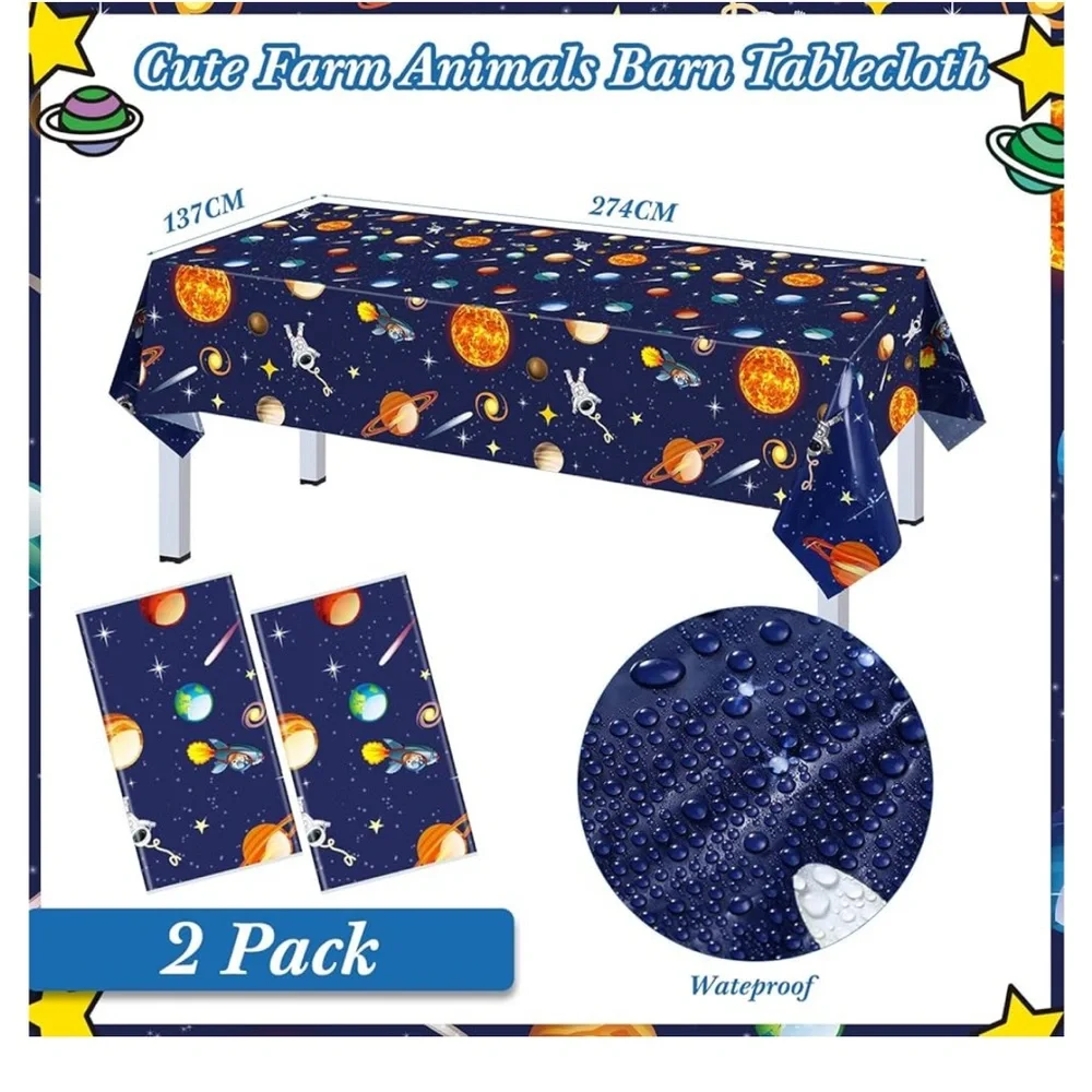 Outer Space Birthday Party Supplies Serve 24 Space Party Tableware set